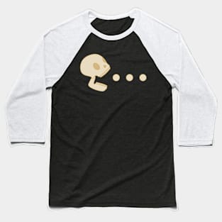 Pac-Man Skull Baseball T-Shirt